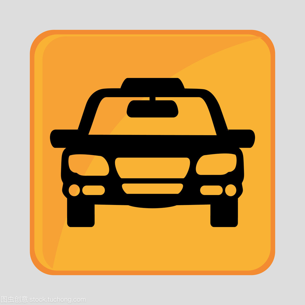 平面設(shè)計中的出租車圖標(biāo) 公共交通視覺符號的藝術(shù)